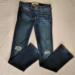 HOLLISTER BOOT CUT DISTRESSED JEANS SZ 26